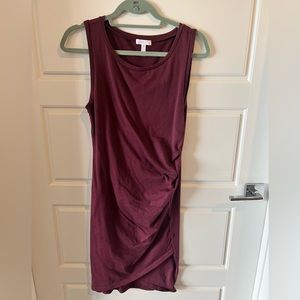 Leith Ruched cotton dress. Medium.